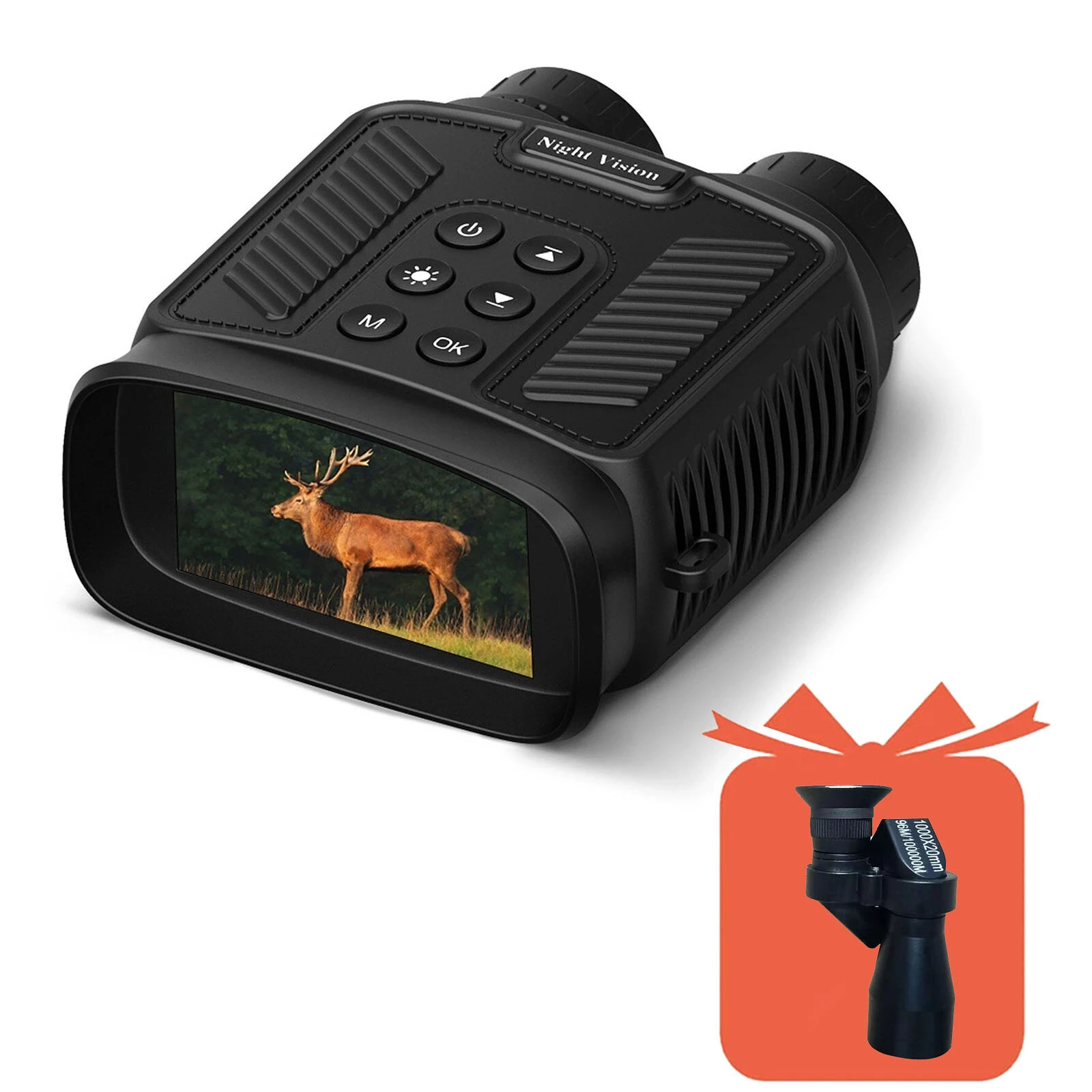Compact Night Vision Binoculars for Adults with Infrared - Lightweight Digital Camera with 10x Optical Zoom and 2.5K UHD Video Resolution (image for) Compact Night Vision Binoculars for Adults with Infrared - Lightweight Digital Camera with 10x Optical Zoom and 2.5K UHD Video Resolution